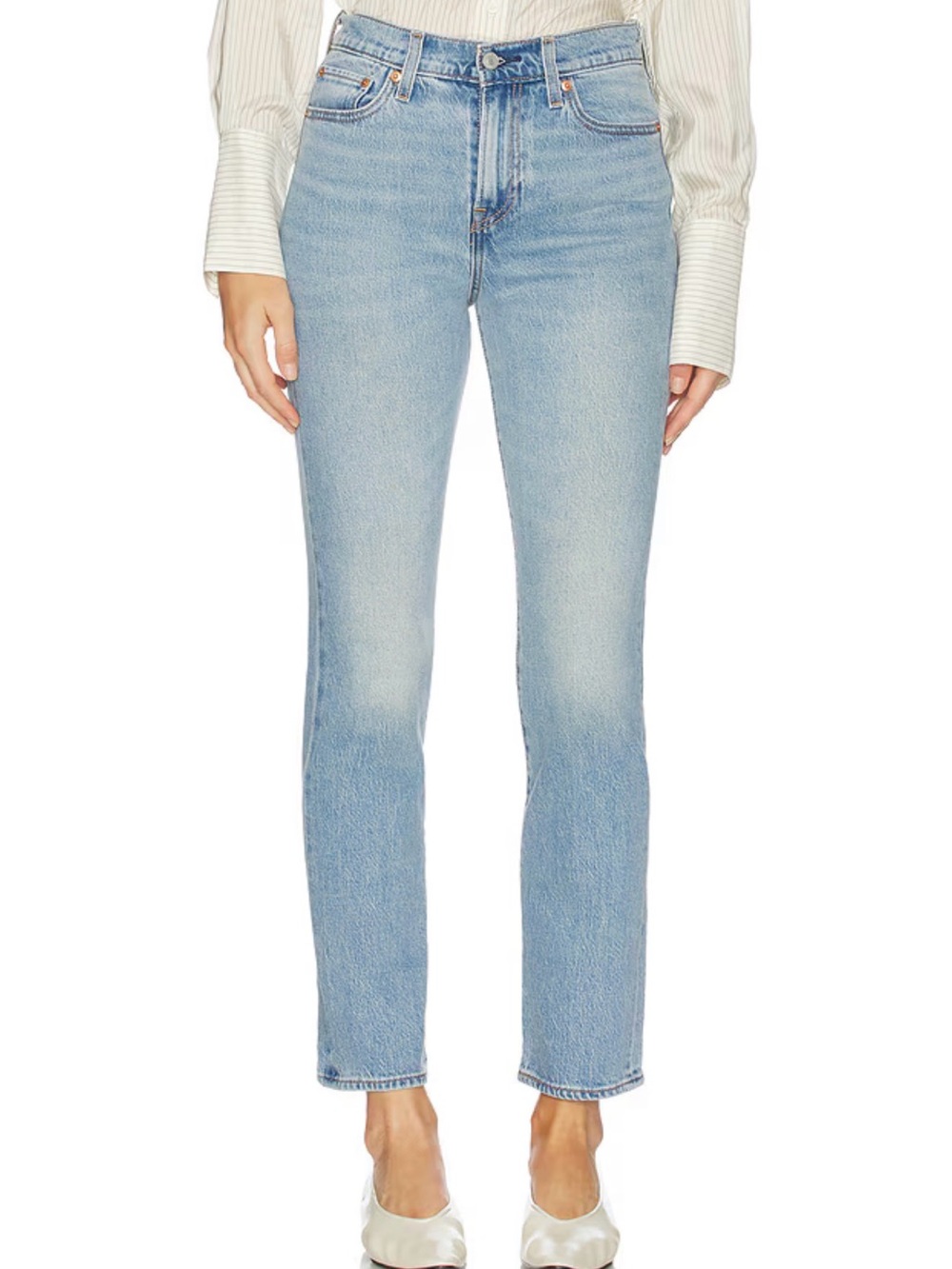 Levi’s Wedgie Straight Leg Light Blue Jeans